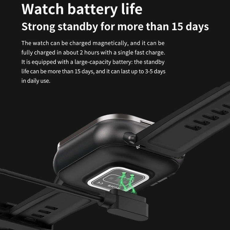 D8 2.01 inch 2 in 1 Bluetooth Earphone Steel Band Smart Watch, Support Health Monitoring / NFC(Silver) by buy2fix