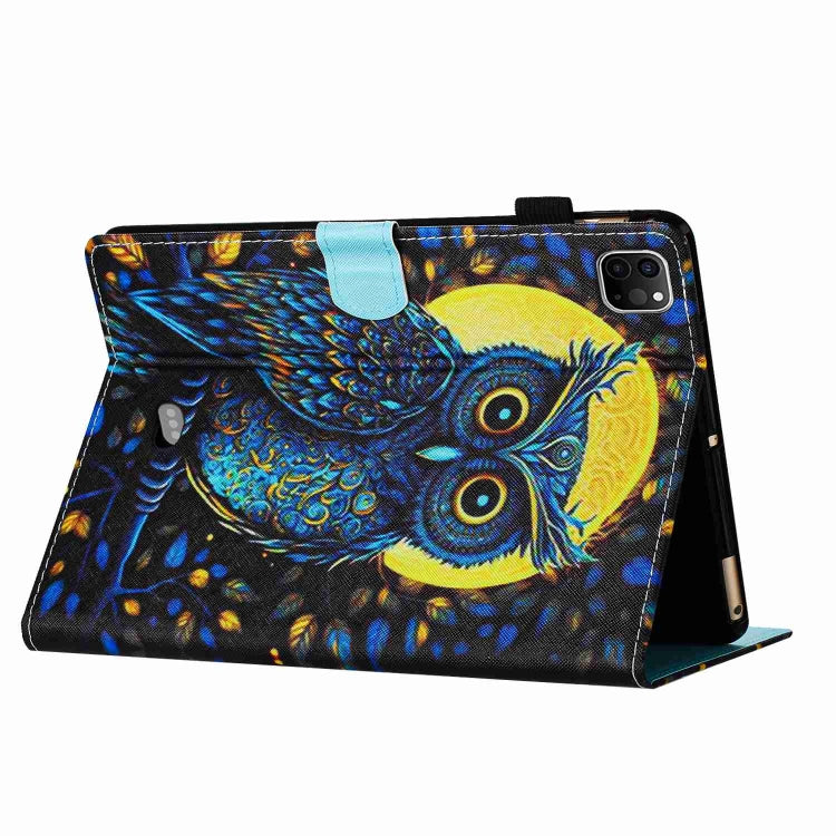 For iPad 11 Pro 2024 / 2020 / Air 4 10.9 Painted Pattern Stitching Smart Leather Tablet Case(Moonlight Eagle) - iPad Air (2022) / (2020) 10.9 Cases by buy2fix | Online Shopping UK | buy2fix