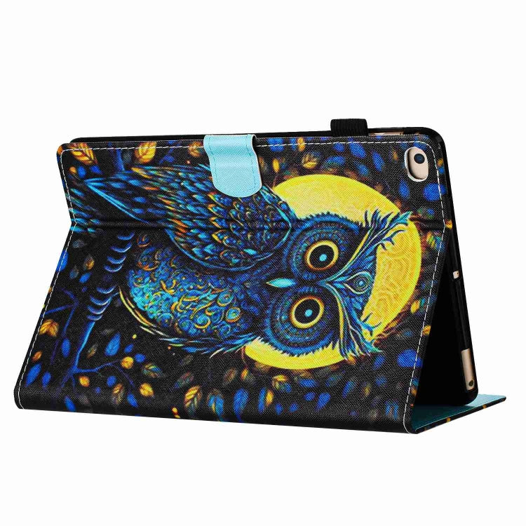 For iPad 9.7 2018 / 2017 Painted Pattern Stitching Smart Leather Tablet Case(Moonlight Eagle) - iPad 9.7 (2018) & (2017) Cases by buy2fix | Online Shopping UK | buy2fix