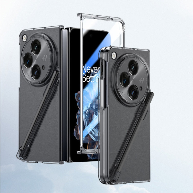 For OPPO Find N3 Integrated Skin Feel PC Phone Case with Pen / Pen Box(Transparent) - OPPO Cases by buy2fix | Online Shopping UK | buy2fix
