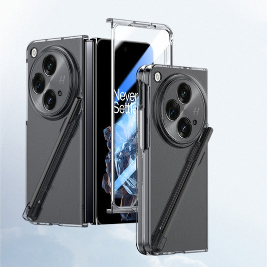For OPPO Find N3 Integrated Skin Feel PC Phone Case with Pen / Pen Box(Transparent) - OPPO Cases by buy2fix | Online Shopping UK | buy2fix