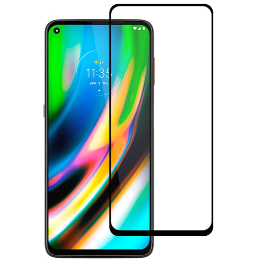 For Motorola Moto G9 Plus Full Glue Full Screen Tempered Glass Film