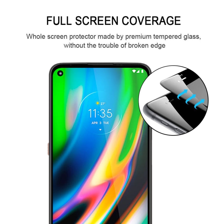 For Motorola Moto G9 Plus Full Glue Full Screen Tempered Glass Film - Motorola Tempered Glass by buy2fix | Online Shopping UK | buy2fix
