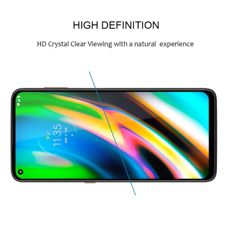 For Motorola Moto G9 Plus Full Glue Full Screen Tempered Glass Film - Motorola Tempered Glass by buy2fix | Online Shopping UK | buy2fix
