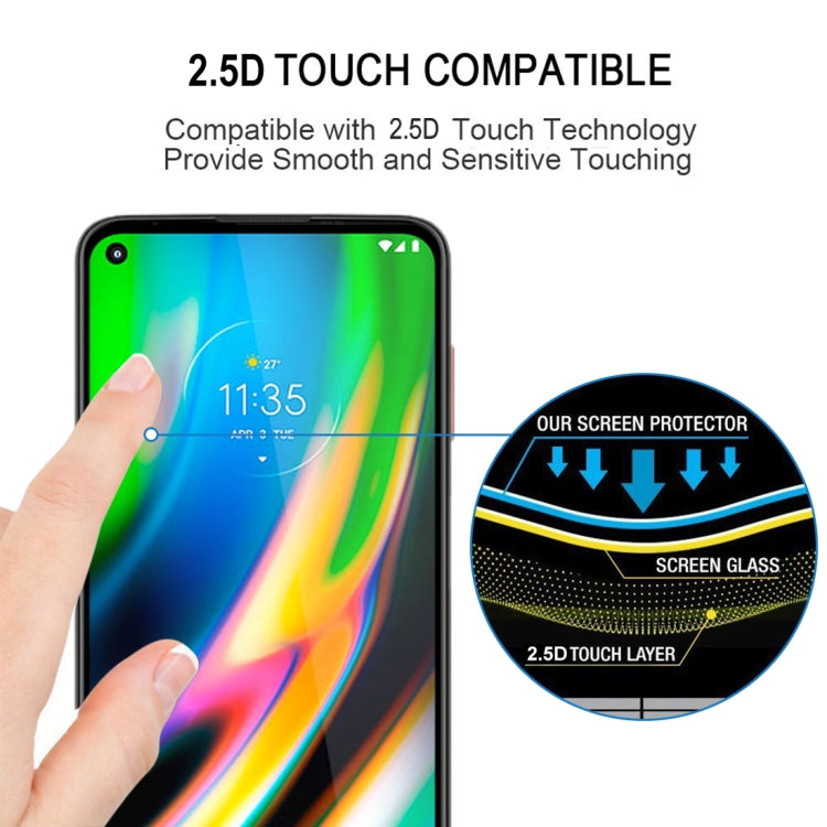 For Motorola Moto G9 Plus Full Glue Full Screen Tempered Glass Film - Motorola Tempered Glass by buy2fix | Online Shopping UK | buy2fix