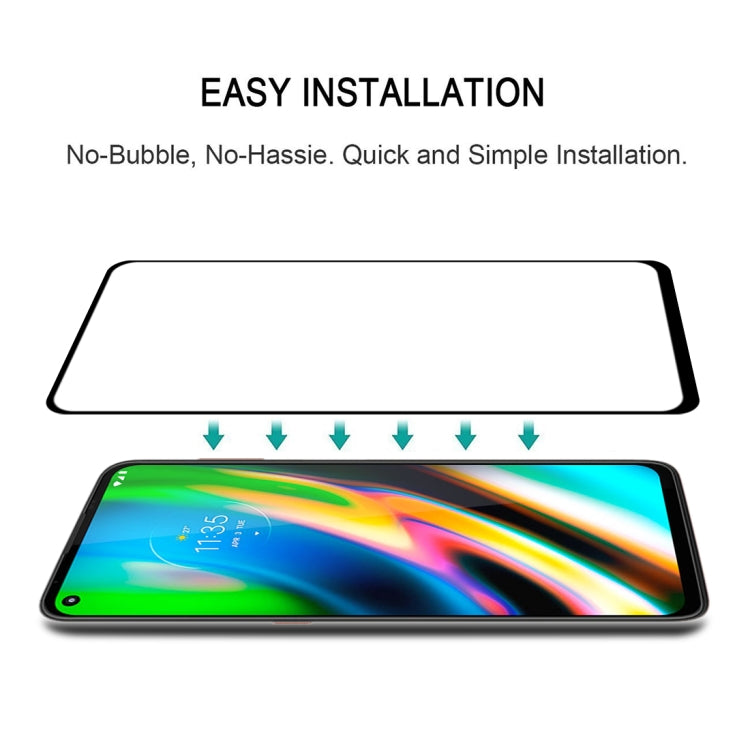 For Motorola Moto G9 Plus Full Glue Full Screen Tempered Glass Film - Motorola Tempered Glass by buy2fix | Online Shopping UK | buy2fix
