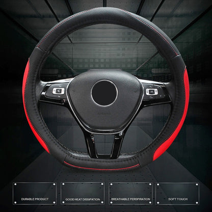 D Style Car Universal Anti-skid Steering Wheel Cover, Diameter: 38cm(Beige Coffee) by buy2fix