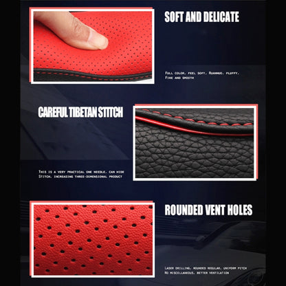 D Style Car Universal Anti-skid Steering Wheel Cover, Diameter: 38cm(Black Orange) by buy2fix