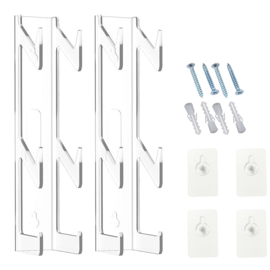 2pcs YX072 Acrylic Game Controller and Headphone Wall Mount - Holder by buy2fix | Online Shopping UK | buy2fix