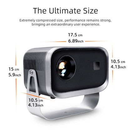 A003 150 Lumens 1280x720P 360 Degree Rotating LED Mini Same Screen Projector, Specification:EU Plug - LED Projector by buy2fix | Online Shopping UK | buy2fix