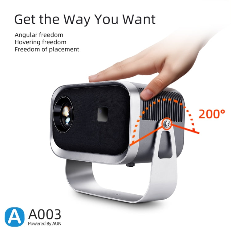 A003 150 Lumens 1280x720P 360 Degree Rotating LED Mini Same Screen Projector, Specification:EU Plug - LED Projector by buy2fix | Online Shopping UK | buy2fix
