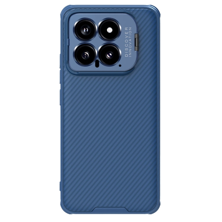 For Xiaomi 14 NILLKIN Black Mirror Prop CD Texture Mirror Precise Hole Phone Case(Blue) - Xiaomi Cases by NILLKIN | Online Shopping UK | buy2fix