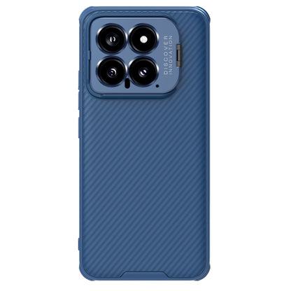 For Xiaomi 14 NILLKIN Black Mirror Prop CD Texture Mirror Precise Hole Phone Case(Blue) - Xiaomi Cases by NILLKIN | Online Shopping UK | buy2fix