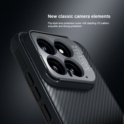 For Xiaomi 14 NILLKIN Black Mirror Prop CD Texture Mirror Precise Hole Phone Case(Blue) - Xiaomi Cases by NILLKIN | Online Shopping UK | buy2fix