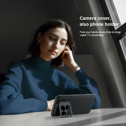 For Xiaomi 14 NILLKIN Black Mirror Prop CD Texture Mirror Precise Hole Phone Case(Blue) - Xiaomi Cases by NILLKIN | Online Shopping UK | buy2fix