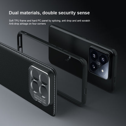 For Xiaomi 14 NILLKIN Black Mirror Prop CD Texture Mirror Precise Hole Phone Case(Blue) - Xiaomi Cases by NILLKIN | Online Shopping UK | buy2fix