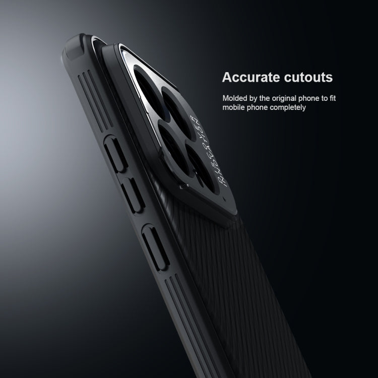 For Xiaomi 14 NILLKIN Black Mirror Prop CD Texture Mirror Precise Hole Phone Case(Blue) - Xiaomi Cases by NILLKIN | Online Shopping UK | buy2fix