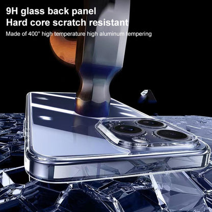 For iPhone 13 Integrated Ultra-thin Crystal Glass Phone Case(Transparent) - iPhone 13 Cases by buy2fix | Online Shopping UK | buy2fix
