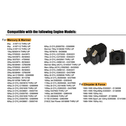 A6943 Car Ignition Coils 339-832757A for Mercury(Black) - Ignition System by buy2fix | Online Shopping UK | buy2fix