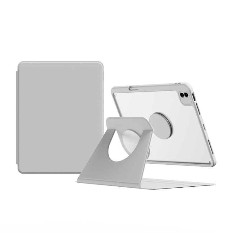 For iPad Air 10.9 2022 / 2020 Detachable Magnetic Rotation Smart Leather Tablet Case(Light Grey) - iPad Air (2022) / (2020) 10.9 Cases by buy2fix | Online Shopping UK | buy2fix
