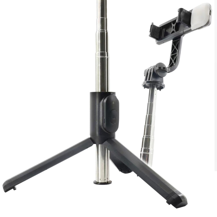 Q07 Bluetooth Selfie Stick Multifunctional Live Broadcast Tripod With Light(Black) - Selfie Sticks by buy2fix | Online Shopping UK | buy2fix
