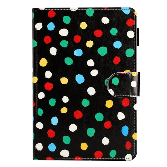 For iPad mini 5 / 4 / 3 / 2 / 1 Dot Pattern Leather Smart Tablet Case(Black Colorful) - iPad mini (2019) / mini 5 Cases by buy2fix | Online Shopping UK | buy2fix
