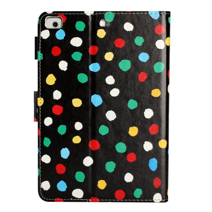 For iPad mini 5 / 4 / 3 / 2 / 1 Dot Pattern Leather Smart Tablet Case(Black Colorful) - iPad mini (2019) / mini 5 Cases by buy2fix | Online Shopping UK | buy2fix