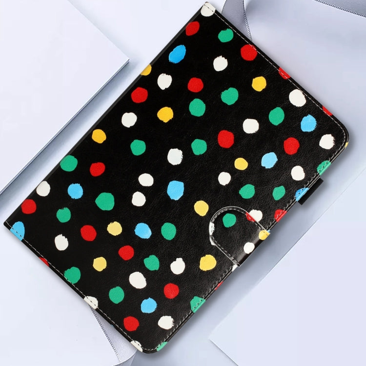 For iPad mini 5 / 4 / 3 / 2 / 1 Dot Pattern Leather Smart Tablet Case(Black Colorful) - iPad mini (2019) / mini 5 Cases by buy2fix | Online Shopping UK | buy2fix