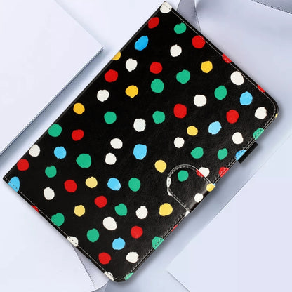 For iPad mini 5 / 4 / 3 / 2 / 1 Dot Pattern Leather Smart Tablet Case(Black Colorful) - iPad mini (2019) / mini 5 Cases by buy2fix | Online Shopping UK | buy2fix