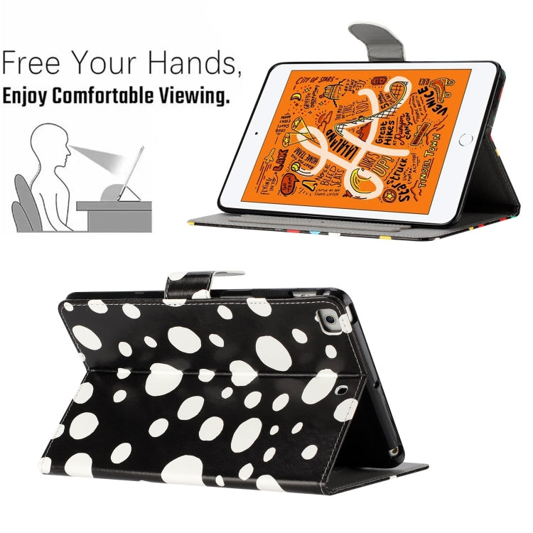 For iPad Pro 9.7 / 9.7 2018 / 2017 Dot Pattern Leather Smart Tablet Case(Black White) by buy2fix