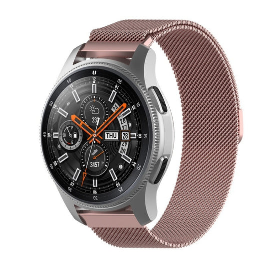 For Huami Amazfit GTS 20mm / Bip U Pro Milanese Magnetic Metal Watch Band(Rose Pink) - Watch Bands by buy2fix | Online Shopping UK | buy2fix