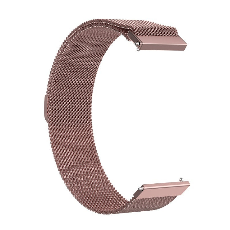 For Huami Amazfit GTS 20mm / Bip U Pro Milanese Magnetic Metal Watch Band(Rose Pink) - Watch Bands by buy2fix | Online Shopping UK | buy2fix