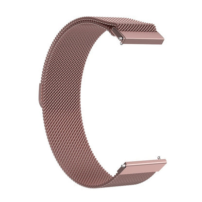For Huami Amazfit GTS 20mm / Bip U Pro Milanese Magnetic Metal Watch Band(Rose Pink) - Watch Bands by buy2fix | Online Shopping UK | buy2fix