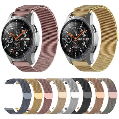 For Huami Amazfit GTS 20mm / Bip U Pro Milanese Magnetic Metal Watch Band(Silver) - Watch Bands by buy2fix | Online Shopping UK | buy2fix