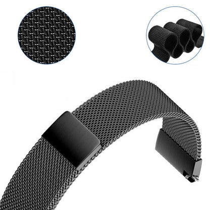 For Huami Amazfit GTS 22mm Milanese Magnetic Metal Watch Band (Space Grey) - Watch Bands by buy2fix | Online Shopping UK | buy2fix