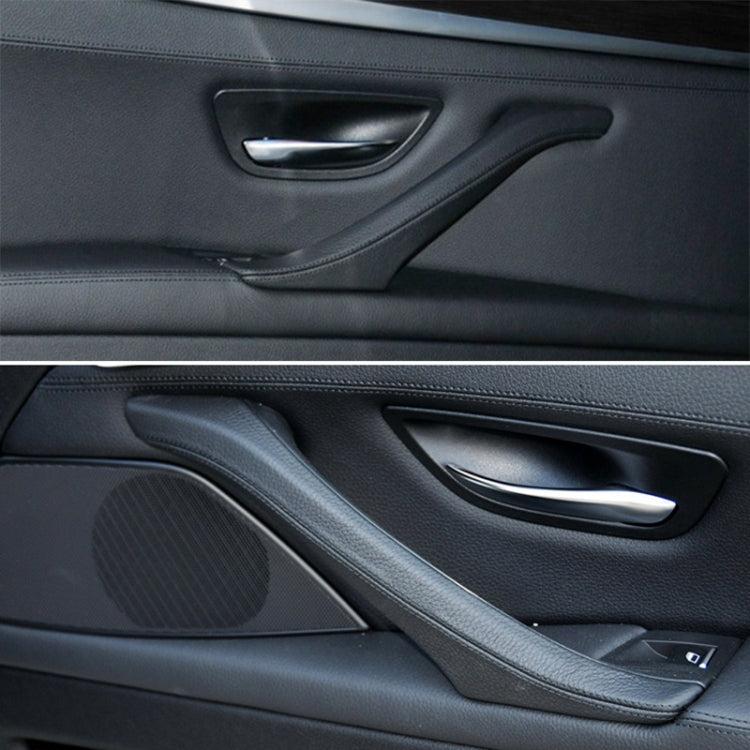 For BMW F10 / F18 5 Series 7pcs Car Inside Doors Handle Pull Trim Cover, Right Driving, 51417225874(Beige White) - Door Handles by buy2fix | Online Shopping UK | buy2fix