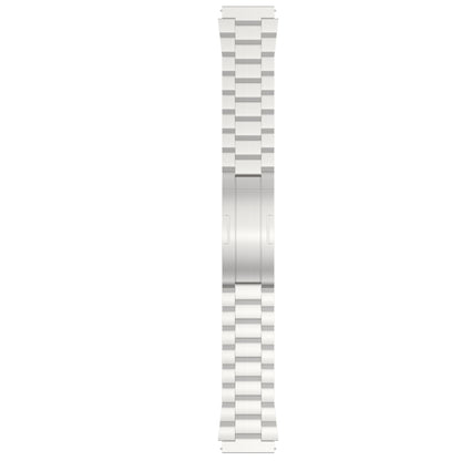 For Huawei Watch GT4 / GT3 / GT2 / GT 46mm Three Strains HW Buckle Metal Watch Band(Titanium Color) by buy2fix