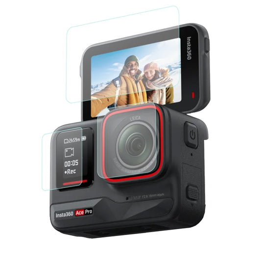For Insta360 Ace Pro Sunnylife 3 in 1 Rear & Front Screen Lens Explosion proof Film(1 Set) - Protective Film & Stickers by Sunnylife | Online Shopping UK | buy2fix