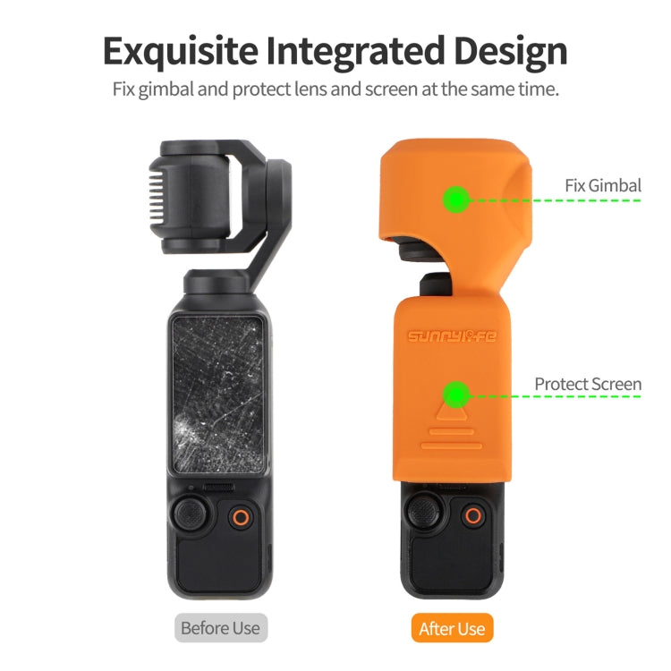 For DJI Osmo Pocket 3 Sunnylife OP3-BHT746 Silicone Protective Case(Orange) - Case & Bags by Sunnylife | Online Shopping UK | buy2fix