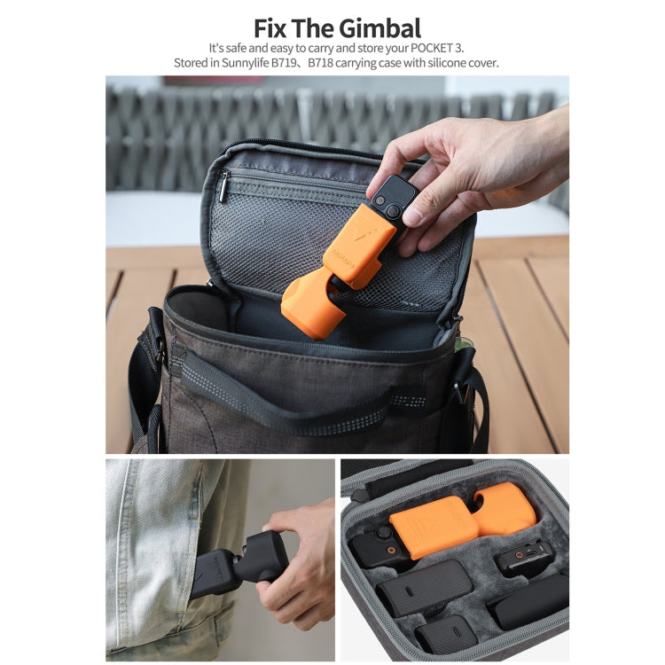 For DJI Osmo Pocket 3 Sunnylife OP3-BHT746 Silicone Protective Case(Orange) - Case & Bags by Sunnylife | Online Shopping UK | buy2fix
