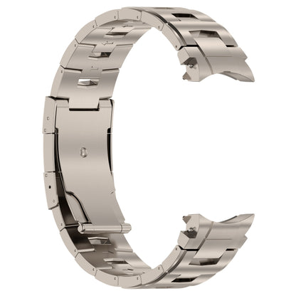 For Samsung Galaxy Watch6/6 Classic/5/5 Pro Button Style Pure Titanium Metal Watch Band(Titanium Color) - Watch Bands by buy2fix | Online Shopping UK | buy2fix