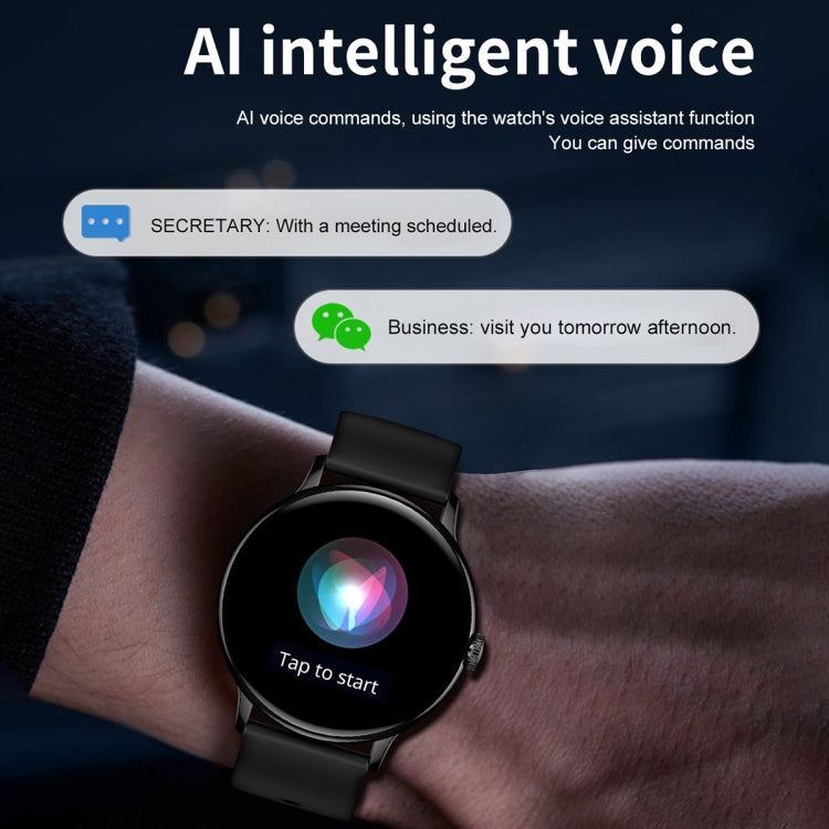 CY500 1.43 inch AMOLED Screen Smart Watch, BT Call / Heart Rate / Blood Pressure / Blood Oxygen(Silver) by buy2fix