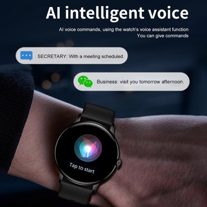 CY500 1.43 inch AMOLED Screen Smart Watch, BT Call / Heart Rate / Blood Pressure / Blood Oxygen(Silver) by buy2fix