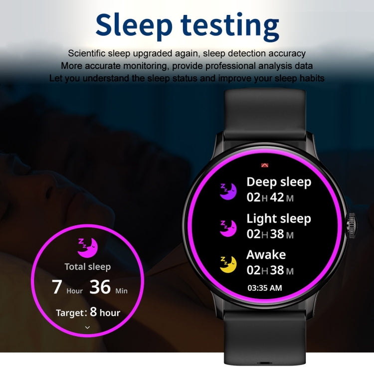 CY500 1.43 inch AMOLED Screen Smart Watch, BT Call / Heart Rate / Blood Pressure / Blood Oxygen(Silver) by buy2fix