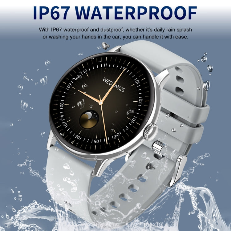 CY500 1.43 inch AMOLED Screen Smart Watch, BT Call / Heart Rate / Blood Pressure / Blood Oxygen(Silver) by buy2fix