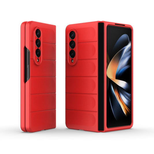 For Samsung Galaxy Z Fold4 5G Magic Shield Fold PC Shockproof Phone Case(Red) - Galaxy Z Fold4 5G Cases by buy2fix | Online Shopping UK | buy2fix