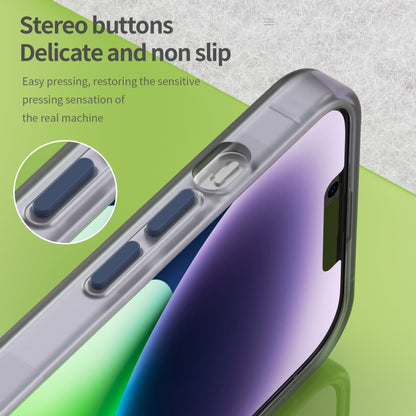 For iPhone 15 MagSafe Frosted Translucent TPU + PC Full Coverage Phone Case(Dark Blue) - iPhone 15 Cases by buy2fix | Online Shopping UK | buy2fix