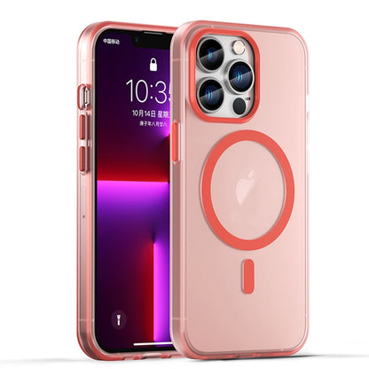 For iPhone 13 Pro MagSafe Frosted Translucent TPU + PC Full Coverage Phone Case(Red) - iPhone 13 Pro Cases by buy2fix | Online Shopping UK | buy2fix
