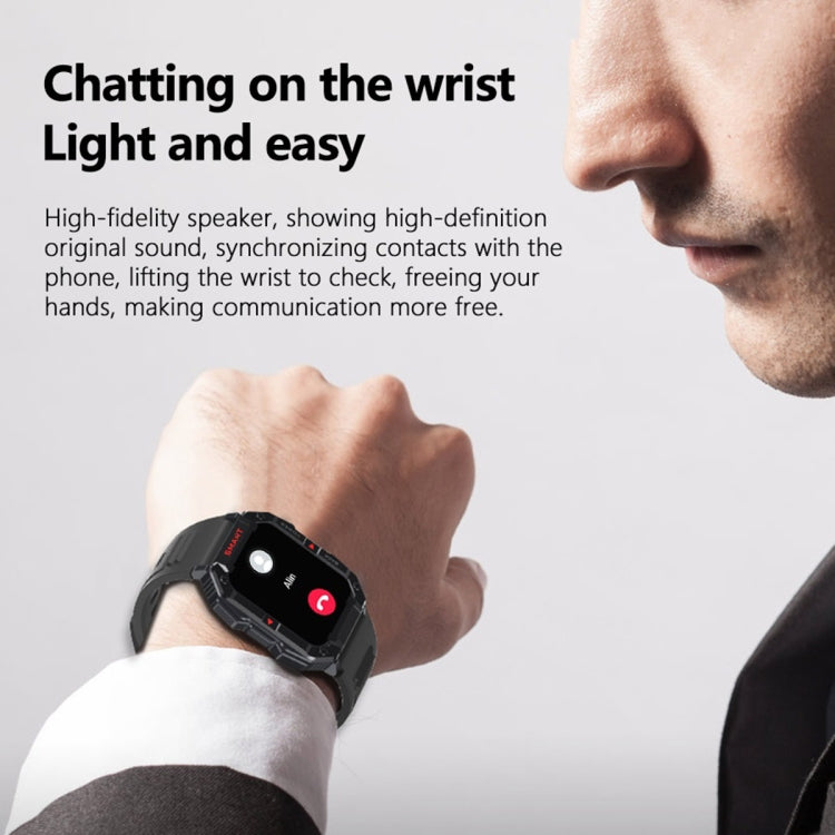 YK01 1.83 inch Smart Sports Call Watch, Heart Rate / Blood Pressure / Blood Oxygen(Green) by buy2fix