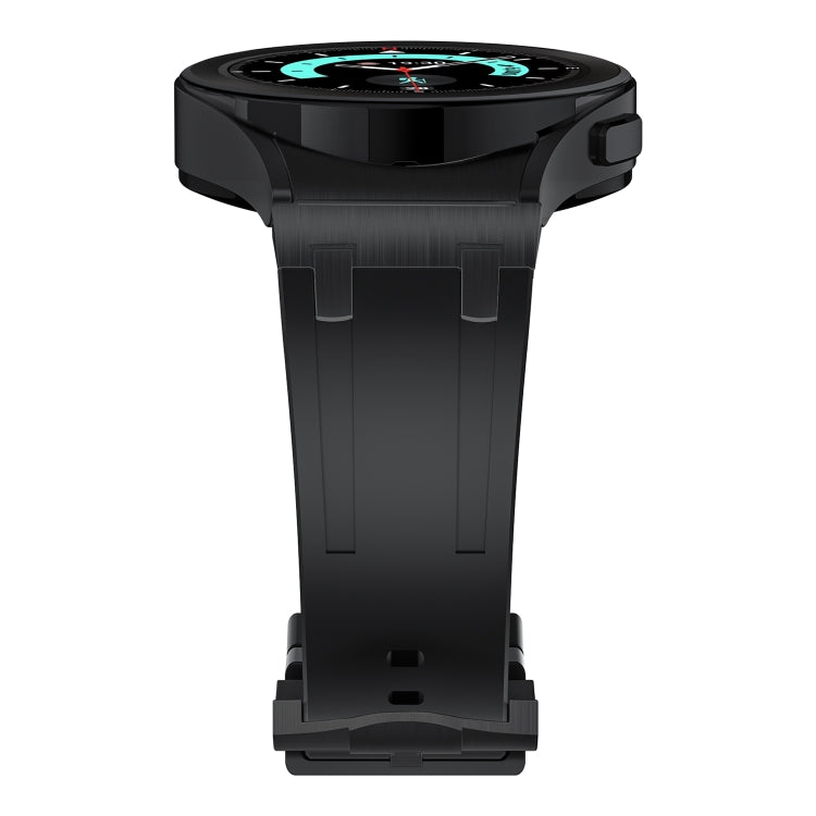For Samsung Galaxy Watch 4 / 5 / 6 AP Series Liquid Silicone Watch Band(Black) - Watch Bands by buy2fix | Online Shopping UK | buy2fix